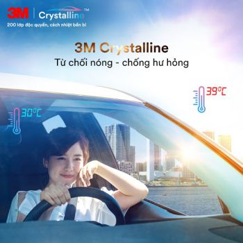 COMBO DÁN PHIM CÁCH NHIỆT 3M CRYSTALLINE XE 4-5 CHỖ